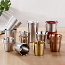 Load image into Gallery viewer, 1 Pcs Stainless Steel Cup Metal Beer Wine Pint Glasses Coffee Tea Milk Mugs Home Party Bar Drink Accessories 175/260/300/480ml