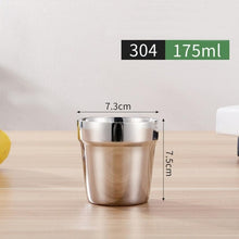 Load image into Gallery viewer, 1 Pcs Stainless Steel Cup Metal Beer Wine Pint Glasses Coffee Tea Milk Mugs Home Party Bar Drink Accessories 175/260/300/480ml