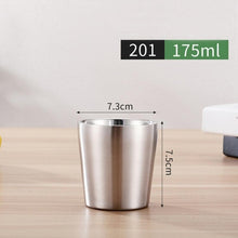 Load image into Gallery viewer, 1 Pcs Stainless Steel Cup Metal Beer Wine Pint Glasses Coffee Tea Milk Mugs Home Party Bar Drink Accessories 175/260/300/480ml