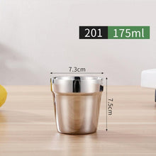 Load image into Gallery viewer, 1 Pcs Stainless Steel Cup Metal Beer Wine Pint Glasses Coffee Tea Milk Mugs Home Party Bar Drink Accessories 175/260/300/480ml