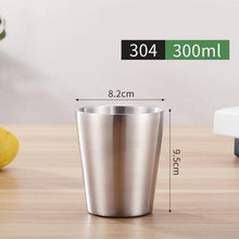 Load image into Gallery viewer, 1 Pcs Stainless Steel Cup Metal Beer Wine Pint Glasses Coffee Tea Milk Mugs Home Party Bar Drink Accessories 175/260/300/480ml