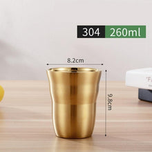 Load image into Gallery viewer, 1 Pcs Stainless Steel Cup Metal Beer Wine Pint Glasses Coffee Tea Milk Mugs Home Party Bar Drink Accessories 175/260/300/480ml