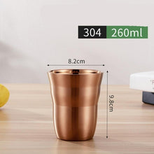 Load image into Gallery viewer, 1 Pcs Stainless Steel Cup Metal Beer Wine Pint Glasses Coffee Tea Milk Mugs Home Party Bar Drink Accessories 175/260/300/480ml