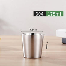 Load image into Gallery viewer, 1 Pcs Stainless Steel Cup Metal Beer Wine Pint Glasses Coffee Tea Milk Mugs Home Party Bar Drink Accessories 175/260/300/480ml